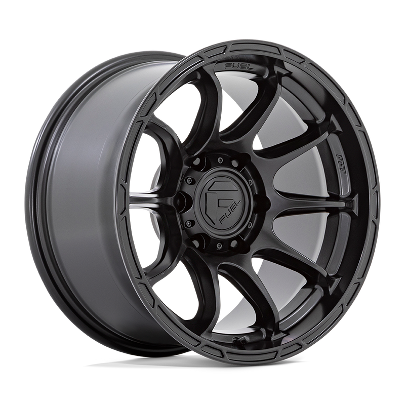Fuel - D791 VARIANT - Black - MATTE BLACK - 17" x 9", -12 Offset, 5x127 (Bolt Pattern), 71.5mm HUB