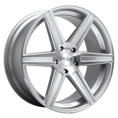 Niche - M235 CARINA - Silver - GLOSS SILVER BRUSHED - 22" x 9.5", 3 Offset, 6x135 (Bolt Pattern), 87.1mm HUB