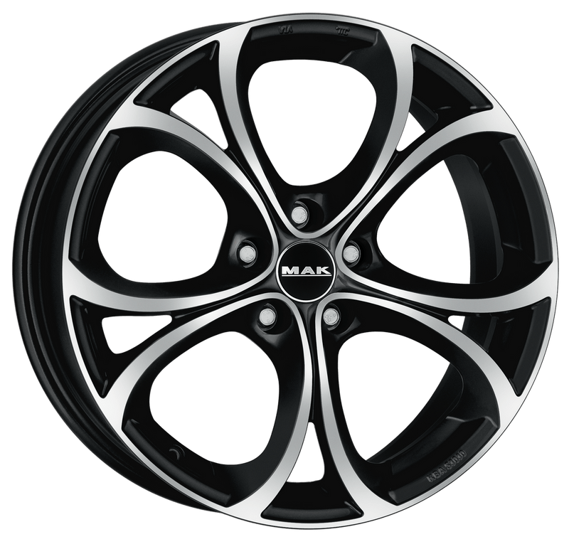 Mak Wheels - LARIO - Black - BLACK MIRROR - 20" x 9", 44.5 Offset, 5x110 (Bolt Pattern), 65.1mm HUB