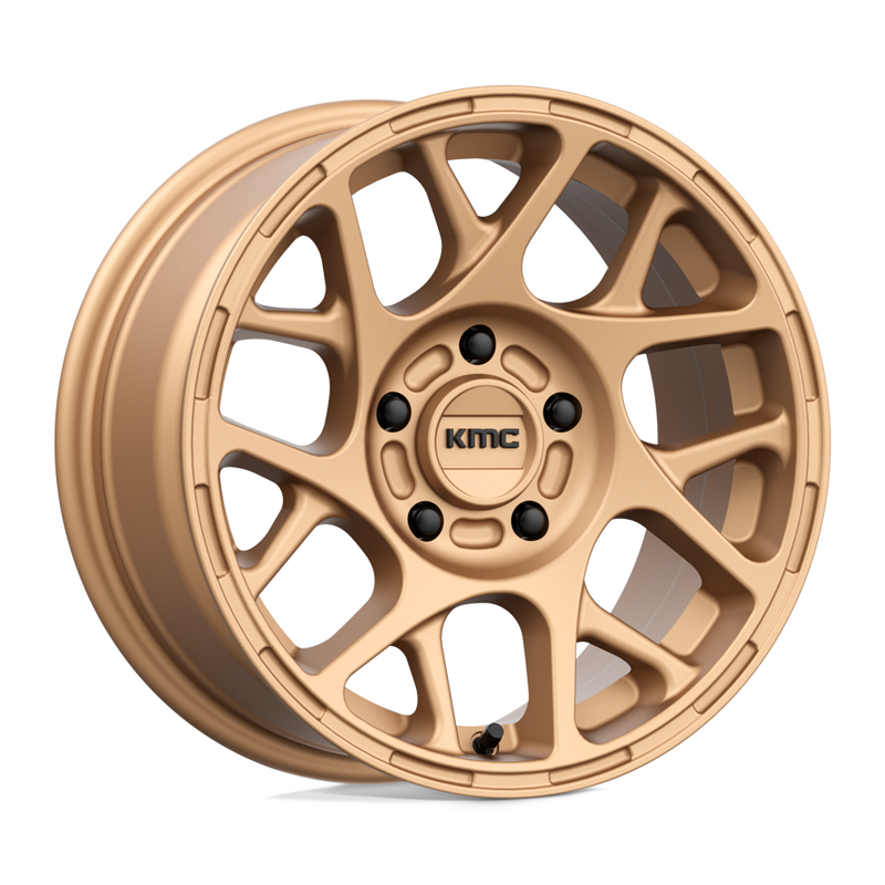 KMC Wheels - KM708 BULLY - Bronze - Matte Bronze - 16" x 7.5", 30 Offset, 5x114.3 (Bolt Pattern), 72.6mm HUB