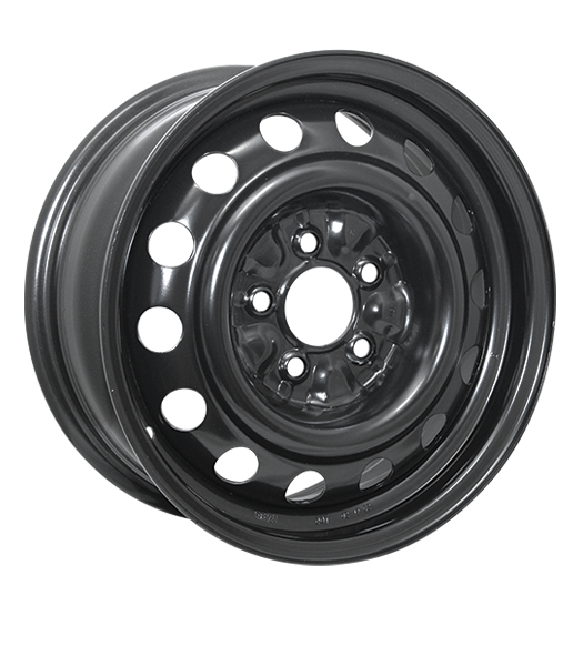 RTX Wheels - Steel Wheel - Black - Black - 15" x 6.5", 42 Offset, 5x108 (Bolt Pattern), 65.1mm HUB