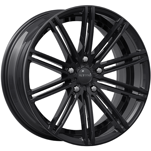 Ruffino Wheels - Nero - Black - Gloss Black - 18" x 8", 40 Offset, 5x114.3 (Bolt Pattern), 73.1mm HUB