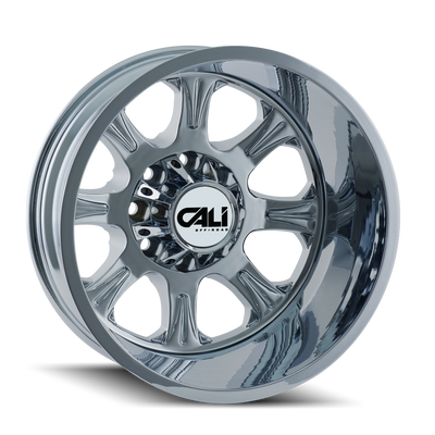 Cali Off-Road - BRUTAL - Chrome - CHROME - 20" x 8.25", -180 Offset, 8x170 (Bolt Pattern), 124.9mm HUB