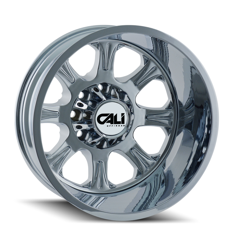 Cali Off-Road - BRUTAL - Chrome - CHROME - 20" x 8.25", -180 Offset, 8x170 (Bolt Pattern), 124.9mm HUB