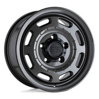 Black Rhino - BANDOLIER - Gunmetal - GLOSS GUNMETAL - 16" x 8", 45 Offset, 5x160 (Bolt Pattern), 65.1mm HUB