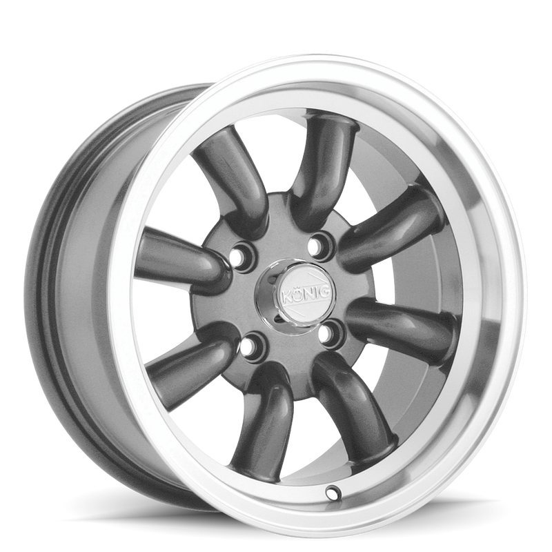 Konig - Rewind - Gunmetal - Graphite - 16" x 7", 0 Offset, 4x114.3 (Bolt Pattern), 73.1mm HUB