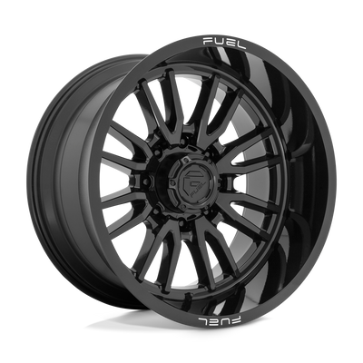 Fuel - D760 CLASH - Black - GLOSS BLACK - 22" x 12", -44 Offset, 8x170 (Bolt Pattern), 125.1mm HUB
