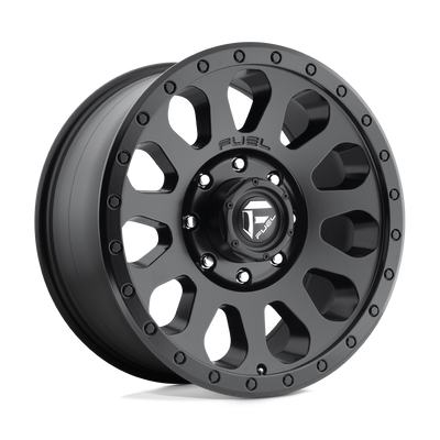 Fuel - D579 VECTOR - Black - MATTE BLACK - 16" x 8", 20 Offset, 6x139.7 (Bolt Pattern), 108mm HUB