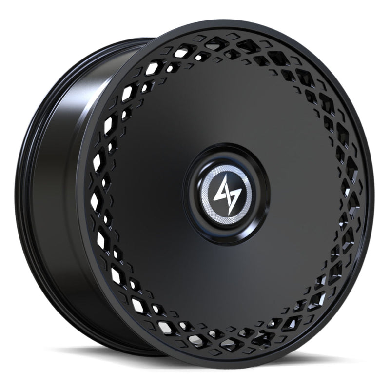 Sentali - Coral Reef - Black - Satin Black - 22" x 9", 30 Offset, 5x114.3/120 (Bolt pattern), 73.1mm HUB