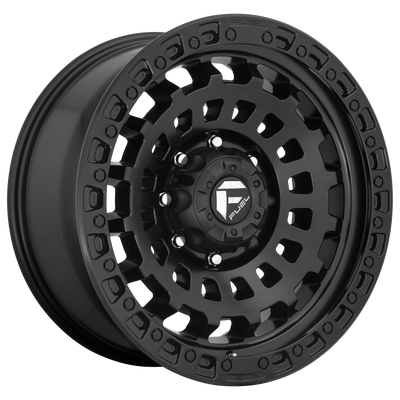 Fuel - D633 ZEPHYR - Gunmetal - MATTE BLACK - 17" x 9", -12 Offset, 8x180 (Bolt Pattern), 124.2mm HUB