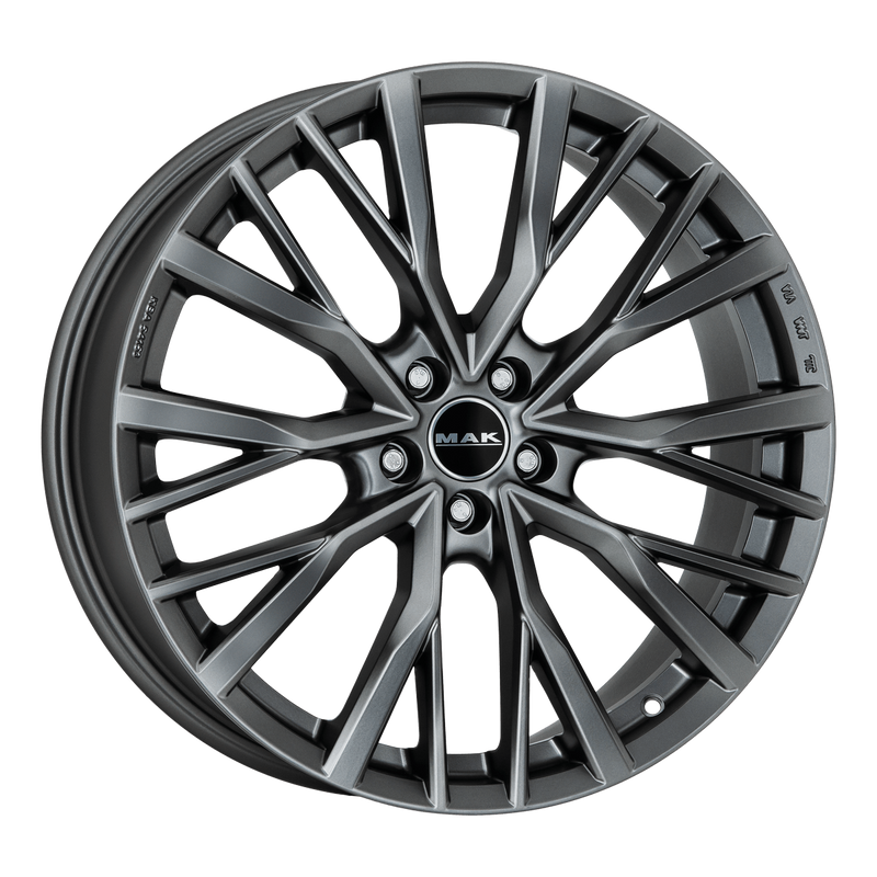 Mak Wheels - KENT - Gunmetal - M-TITAN DARK - 22" x 10", 45 Offset, 5x120 (Bolt Pattern), 72.6mm HUB