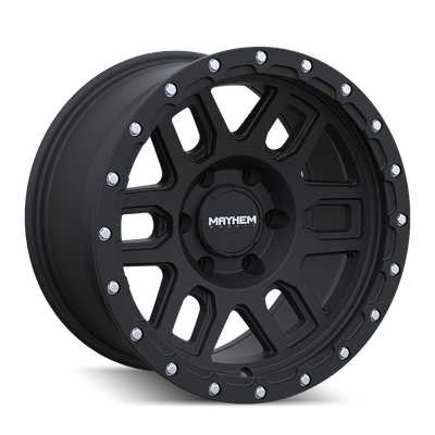 Mayhem - DELTA - Black - MATTE GOLD WITH MATTE BLACK LIP - 20" x 9", 0 Offset, 6x135 (Bolt Pattern), 87.1mm HUB