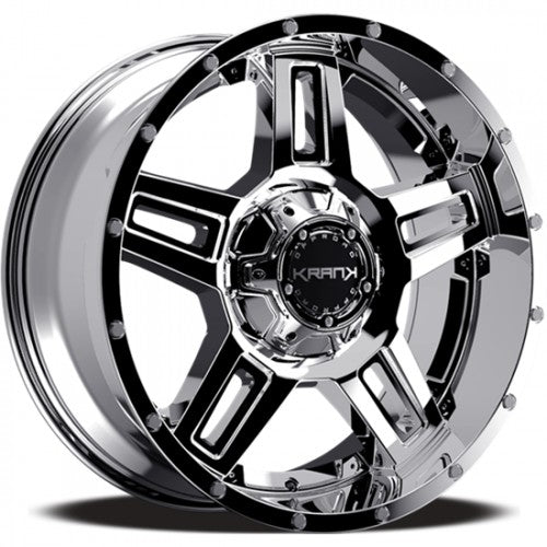 KranK Off-road - Hammer - Chrome - Chrome - 20" x 9", 18 Offset, 8x170 (Bolt Pattern), 125.2mm HUB