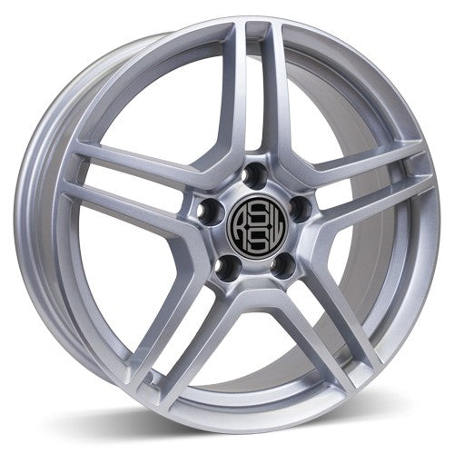 RSSW - Cruiser - Silver - Silver - 16" x 6.5", 40 Offset, 5x127 (Bolt Pattern), 71.6mm HUB