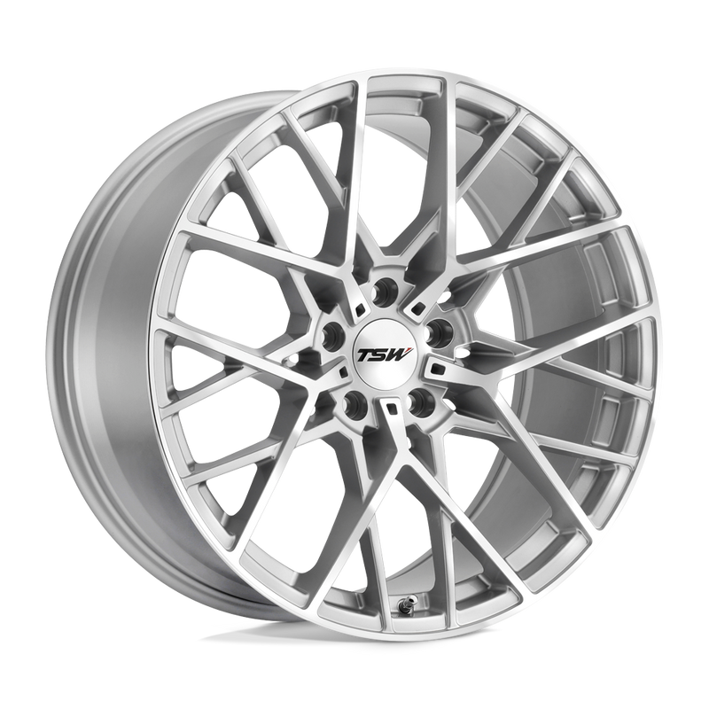 TSW Wheels - SEBRING - Silver - SILVER WITH  MIRROR CUT FACE - 20" x 10", 40 Offset, 5x108 (Bolt Pattern), 72.1mm HUB
