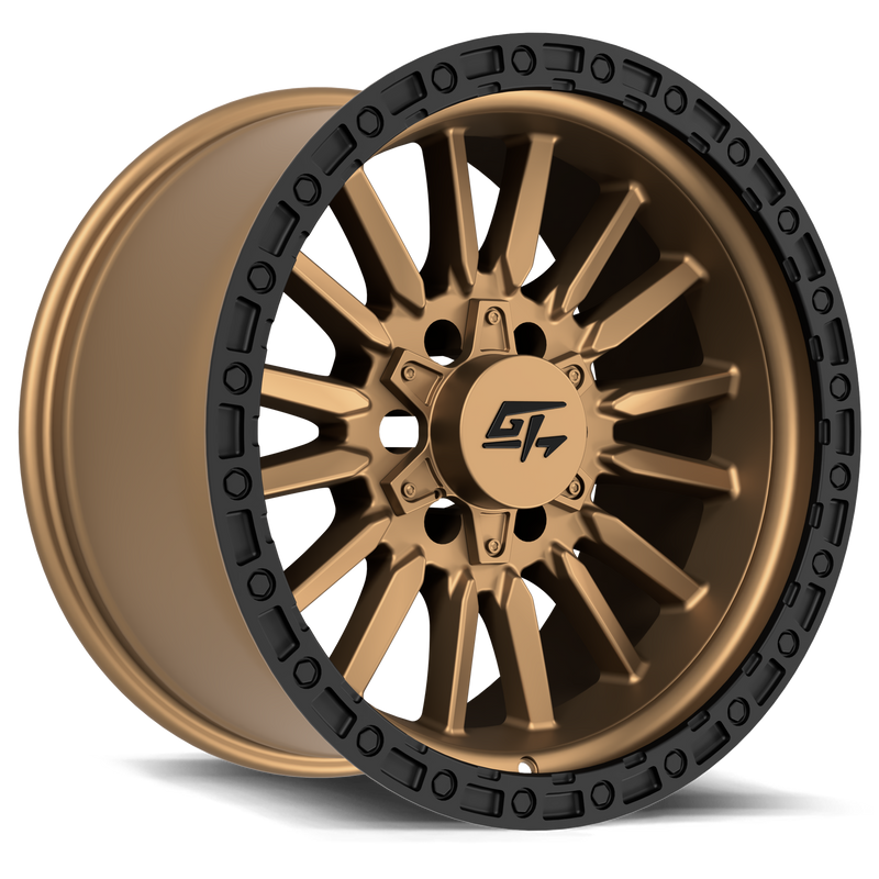 GT Off-Road - CHAMBER - Bronze - Black Ring / Matte Bronze Centre - 18" x 10", -18 Offset, 5x127/139.7 (Bolt pattern), 78.10mm HUB