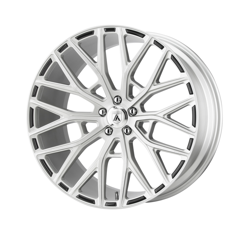 Asanti Black - ABL-21 LEO - Silver - BRUSHED SILVER - 22" x 10.5", 35 Offset, 5x114.3 (Bolt Pattern), 72.56mm HUB