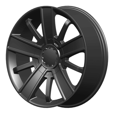 OE Creations - PR153 - Black - SATIN BLACK - 20" x 9", 27 Offset, 6x139.7 (Bolt Pattern), 78.1mm HUB