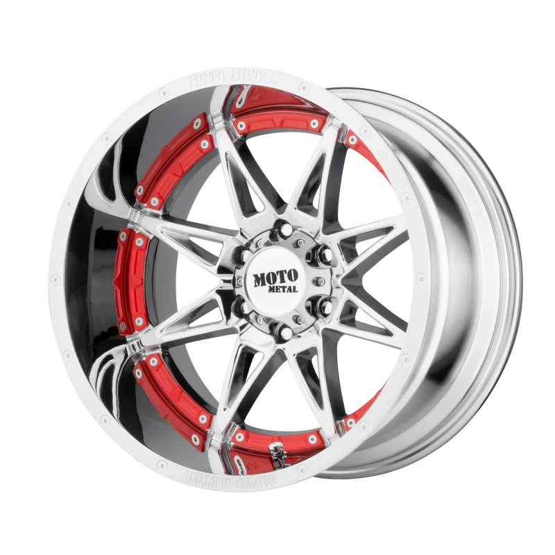 Moto Metal - MO993 HYDRA - Chrome - Chrome - 20" x 9", 0 Offset, 6x135 (Bolt Pattern), 87.1mm HUB