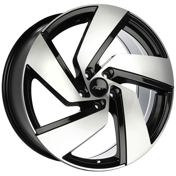 ART - Replica 274 - Black - Gloss Black - Machined Face - 19" x 8", 45 Offset, 5x112 (Bolt Pattern), 57.1mm HUB