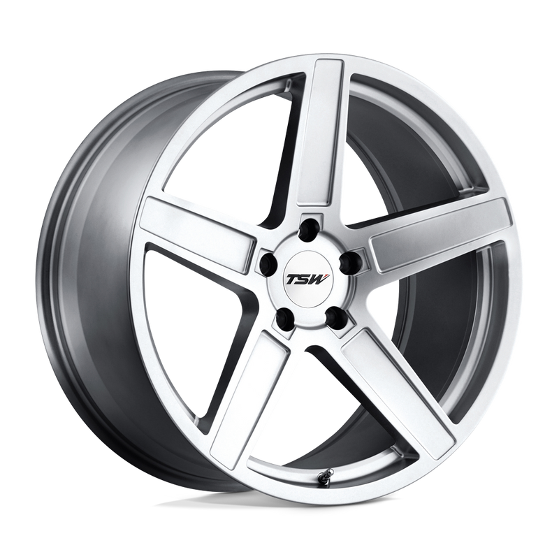 TSW Wheels - ASCENT - Gunmetal - MATTE TITANIUM SILVER - 18" x 8.5", 40 Offset, 5x114.3 (Bolt Pattern), 76.1mm HUB