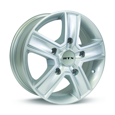 RTX Wheels - Transit - Silver - Silver - 16" x 6.5", 60 Offset, 5x130 (Bolt Pattern), 78.1mm HUB
