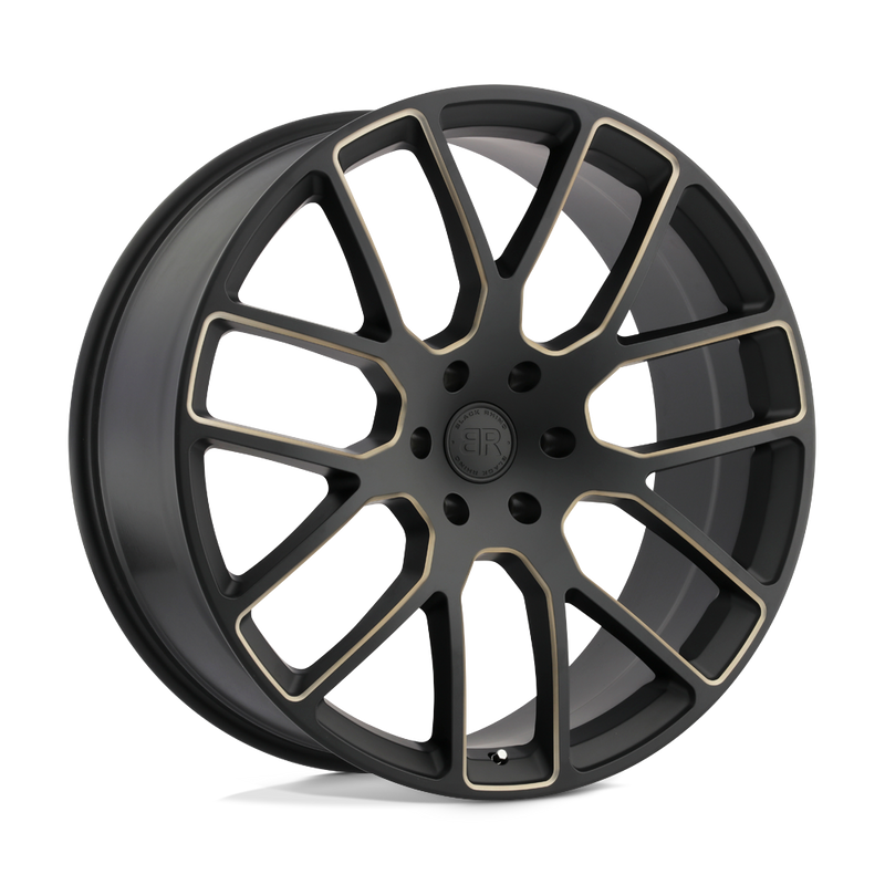 Black Rhino - KUNENE - Black - Matte Black with Dark Tint Milled Spokes - 20" x 9", 25 Offset, 5x150 (Bolt Pattern), 110.1mm HUB