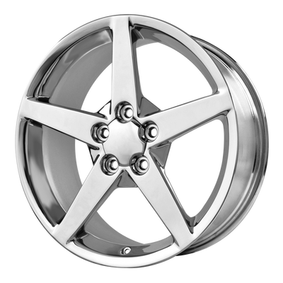 OE Creations - PR114 - Chrome - CHROME - 17" x 8.5", 54 Offset, 5x120.65 (Bolt Pattern), 70.7mm HUB