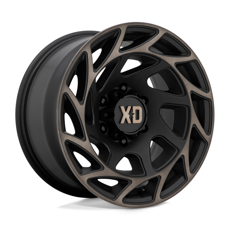 XD Series - XD860 ONSLAUGHT - Black - SATIN BLACK WITH BRONZE TINT - 20" x 9", 0 Offset, 5x127 (Bolt Pattern), 71.5mm HUB