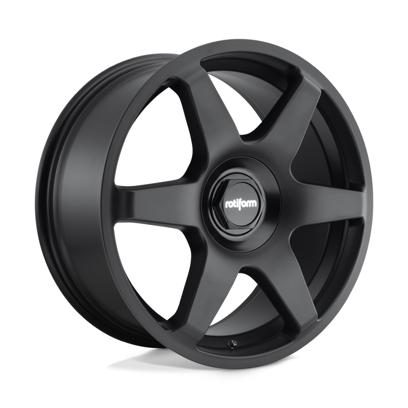 Rotiform - R113 SIX - Black - Matte Black - 18" x 8.5", 35 Offset, 5x100/112 (Bolt Pattern), 66.6mm HUB