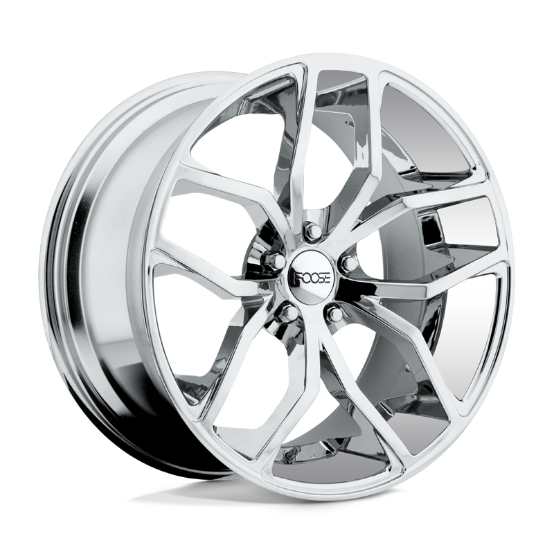 Foose - F148 OUTCAST - Polished - CHROME PLATED - 20" x 10", 40 Offset, 5x114.3 (Bolt Pattern), 72.6mm HUB
