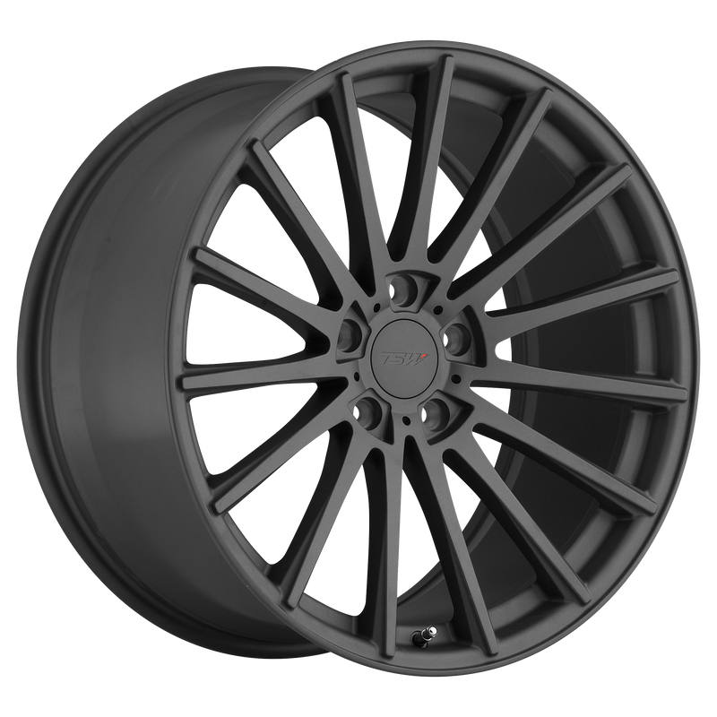 TSW Wheels - CHICANE - Gunmetal - MATTE GUNMETAL - 19" x 8.5", 32 Offset, 5x112 (Bolt Pattern), 72.1mm HUB
