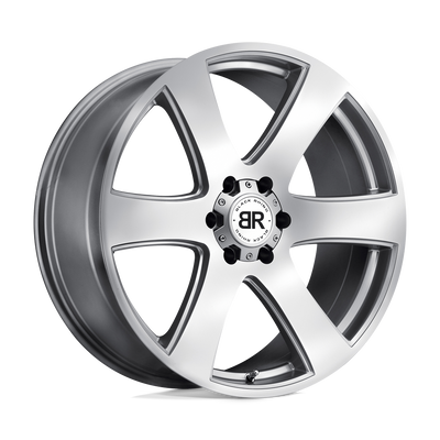 Black Rhino - HAKA - Silver - Silver with Machine Face - 22" x 9.5", 30 Offset, 6x135 (Bolt Pattern), 87.1mm HUB