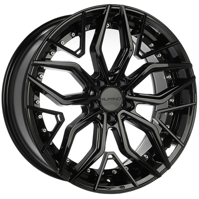 Ruffino Wheels - VF1 - Black - Gloss Black - 18" x 8", 35 Offset, 5x114.3 (Bolt Pattern), 73.1mm HUB