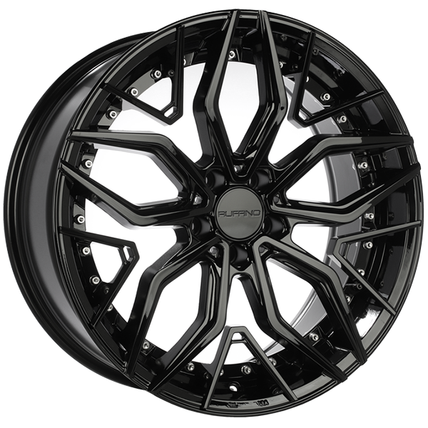 Ruffino Wheels - VF1 - Black - Gloss Black - 18" x 8", 35 Offset, 5x114.3 (Bolt Pattern), 73.1mm HUB