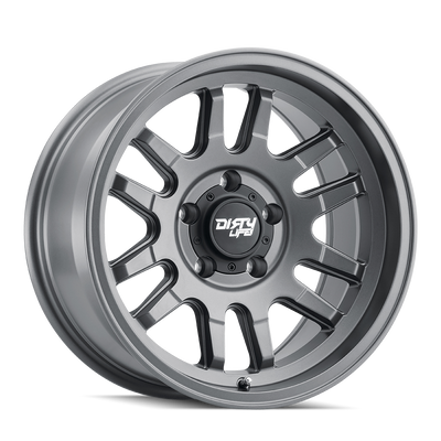 Dirty Life - CANYON - Grey - SATIN GRAPHITE - 17" x 9", 0 Offset, 6x139.7 (Bolt Pattern), 106mm HUB