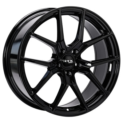 RTX Wheels - FF10 - Black - Gloss Black - 19" x 8.5", 40 Offset, 5x100 (Bolt pattern), 73.1mm HUB