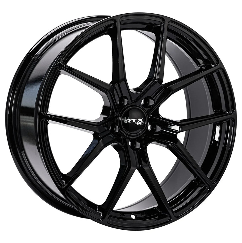 RTX Wheels - FF10 - Black - Gloss Black - 19" x 8.5", 40 Offset, 5x100 (Bolt pattern), 73.1mm HUB