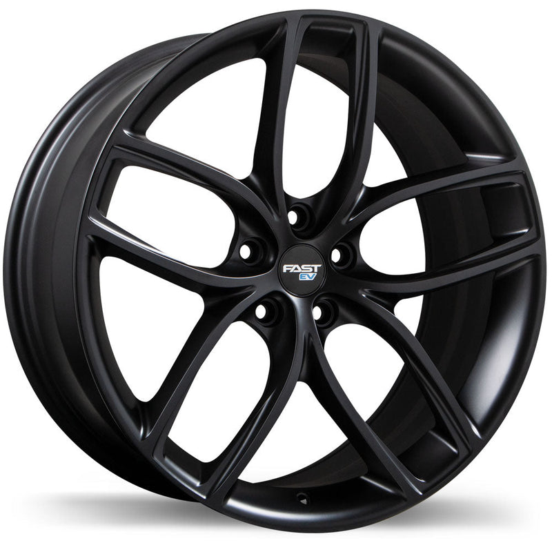 Fast Wheels - EV04 - Black - Satin Black - 19" x 8.5", 35 Offset, 5x114.3 (Bolt Pattern), 68.2mm HUB