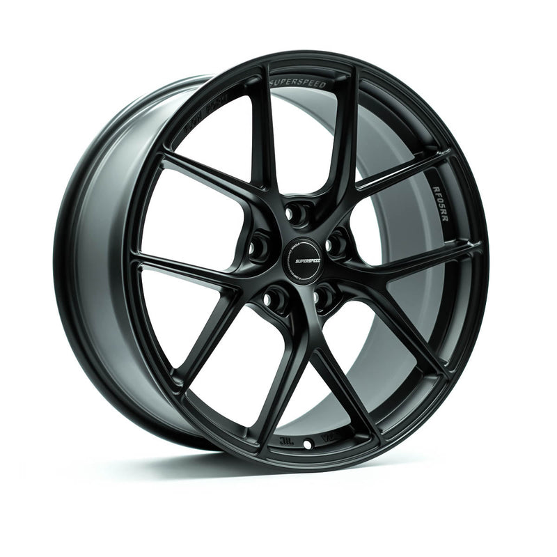 Superspeed - RF05RR - Black - Matt Black - 19" x 8.5", 32 Offset, 5x114.3 (Bolt Pattern), 73mm HUB