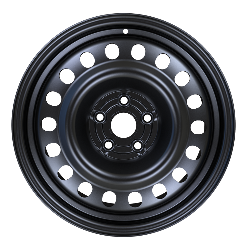 Envy Wheels - NX6 STEEL WHEEL - Black - FLAT BLACK - 17" x 7.5", 40 Offset, 5x114.3 (Bolt Pattern), 64.1mm HUB