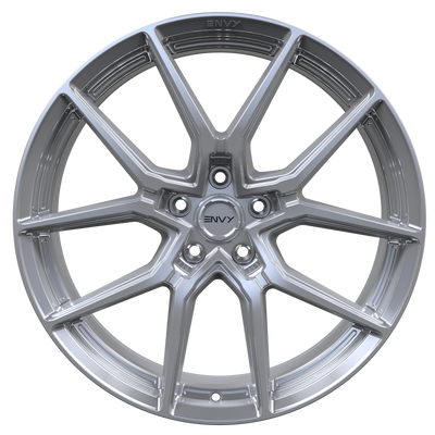 Envy Wheels - RE-5 - Silver - HIGH GLOSS SILVER - 17" x 7", 35 Offset, 5x114.3 (Bolt Pattern), 60.1mm HUB