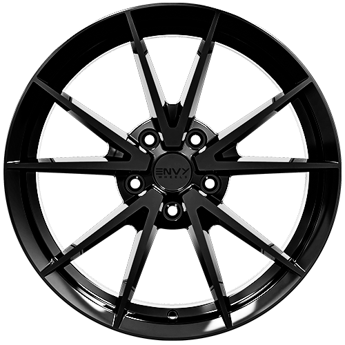 Envy Wheels - EV-10 - Black - GLOSS BLACK - 18" x 8", 35 Offset, 5x112 (Bolt Pattern), 66.6mm HUB