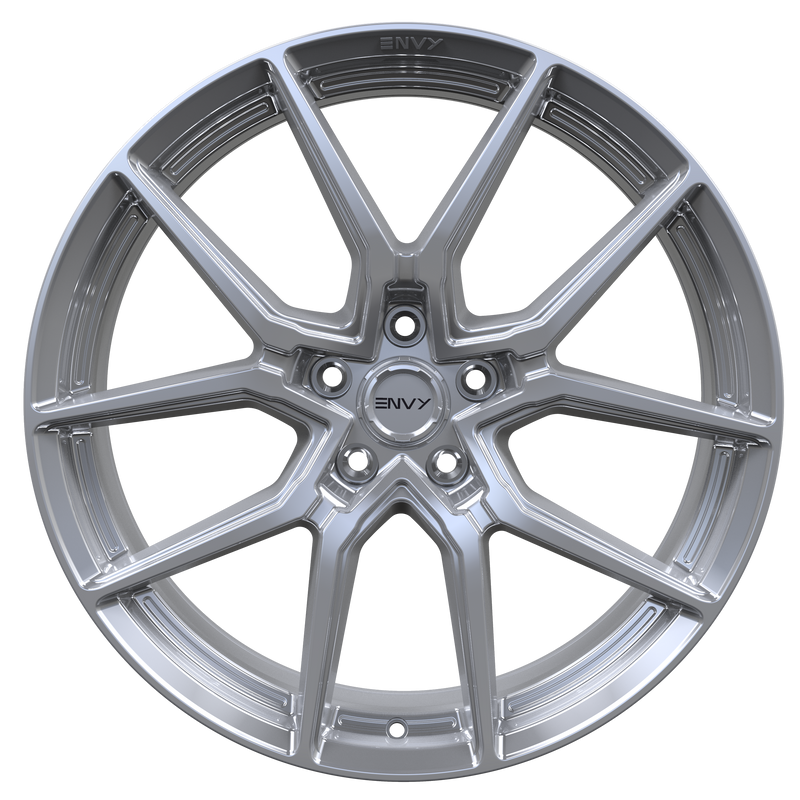 Envy Wheels - RE-5 - Silver - HIGH GLOSS SILVER - 18" x 8", 40 Offset, 5x114.3 (Bolt Pattern), 60.1mm HUB