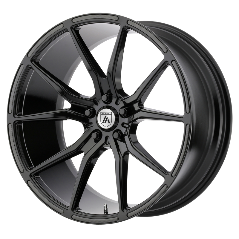 Asanti Black - ABL-13 VEGA - Black - Gloss Black - 20" x 10.5", 38 Offset, 5x120 (Bolt pattern), 72.60mm HUB