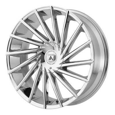 Asanti Black - ABL-18 MATAR - Chrome - 26" x 10", 15 Offset, 5x127 (Bolt pattern), 78.10mm HUB
