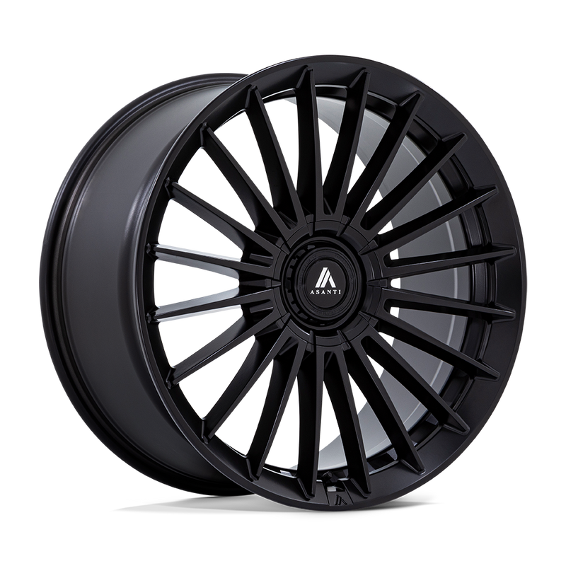 Asanti Black - AB048 VICEROY - Black - Matte Black - 20" x 9", 27 Offset, 5x112/120 (Bolt pattern), 72.56mm HUB