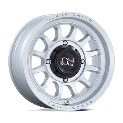 Black Rhino Powersports - RAPID UTV - Silver - Hyper Silver with Machined Face - 15" x 7", 10 Offset, 4x137 (Bolt pattern), 110.1mm HUB