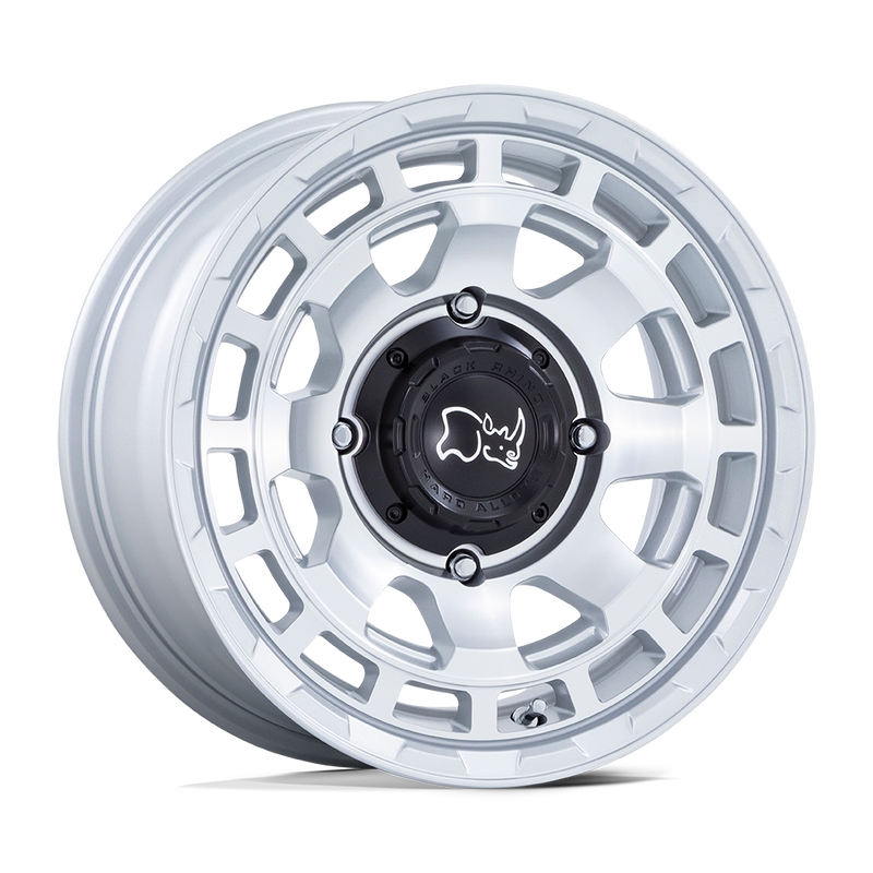 Black Rhino Powersports - CHAMBER UTV - Silver - Hyper Silver with Machined Face - 15" x 7", 10 Offset, 4x156 (Bolt pattern), 115.1mm HUB