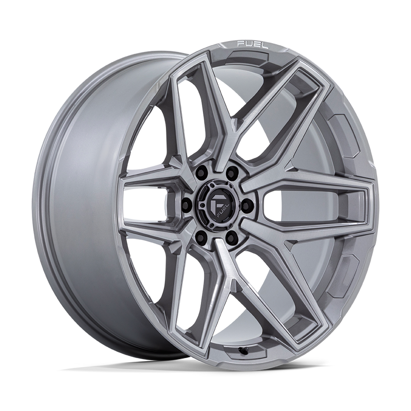 Fuel - FLUX - Gunmetal - Platinum - 20" x 10", -18 Offset, 6x135 (Bolt pattern), 87.1mm HUB